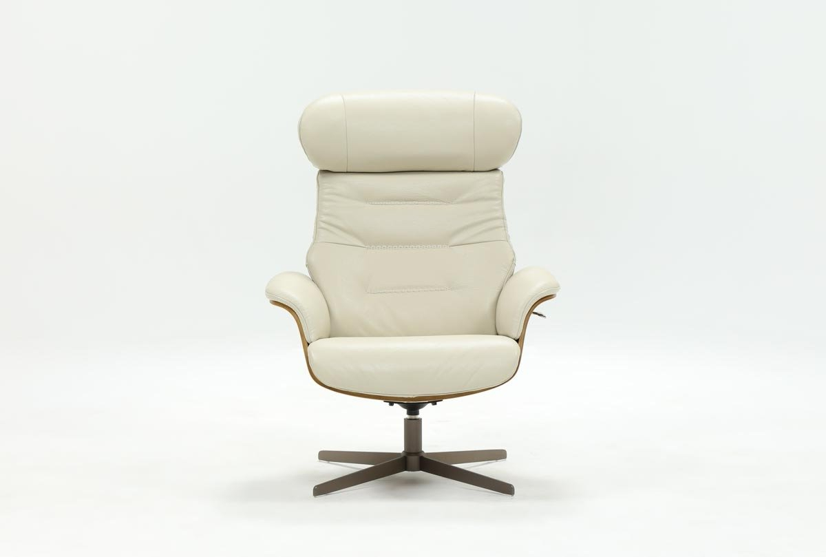 Amala Bone Leather Reclining Swivel Chairs