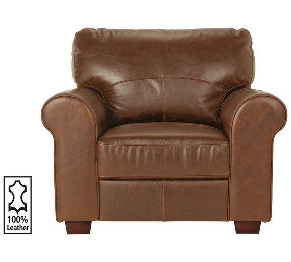 Buy Argos Home Salisbury Leather Armchair - Tan | Armchairs and .
