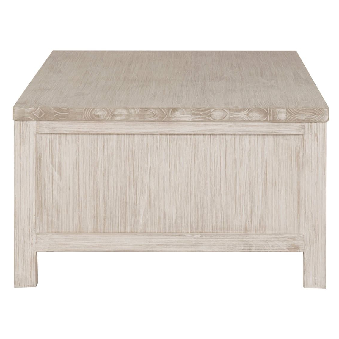 White Wash 2 Drawer 1 Door Coffee Tables