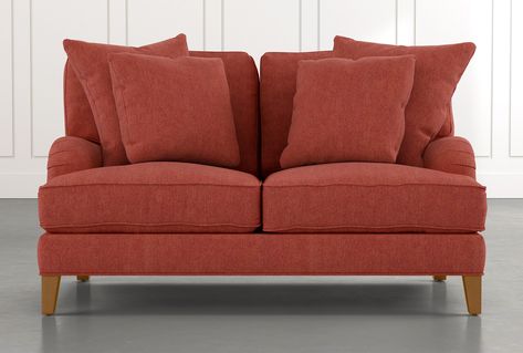 Abigail II Red Loveseat | Love seat, Diy chair, Furnitu