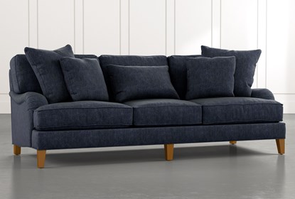 Abigail II Navy Blue Sofa | Living Spac