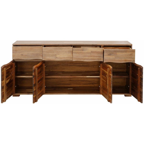 Shop Surf Sideboard with 4 Doors and 4 Drawers, Acacia Wood .