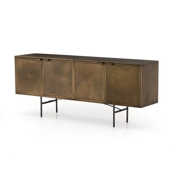 Sunburst Sideboard-Aged Brass | Four Hands Look Book (With images .