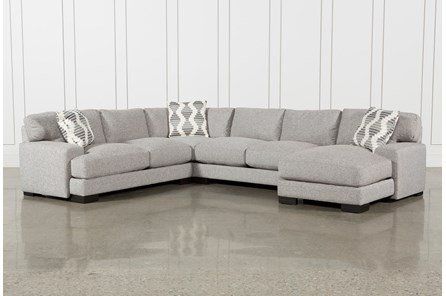 Aidan 4 Piece Sectional | Sectional, Fabric sectional sofas .