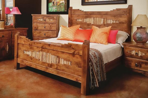 Custom Made Sahuaro Alder Bed – La Casona Custom Furnitu
