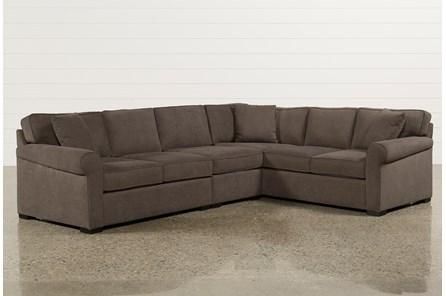 Alder Foam 4 Piece Sectional Sofa with Right Arm Facing Chaise .