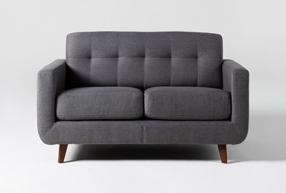 Allie Dark Grey Twin Plus Sleeper Sofa | Living Spac