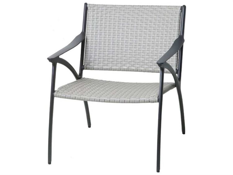 Gensun Amari Woven Aluminum Carbon Lounge Chair | GES702500