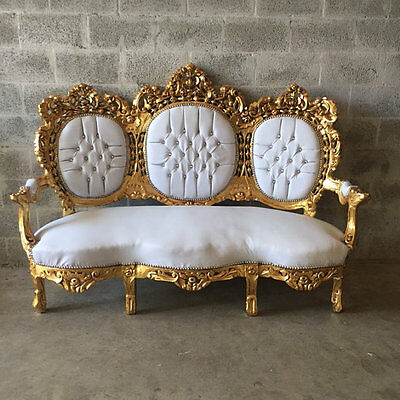 ANTIQUE SOFA/COUCH/3-SEATER/SETTEE IN ROCOCO STYLE | eB