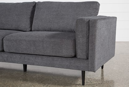 Aquarius II Dark Grey 2 Pc Sectional With Left Arm Facing Chaise .