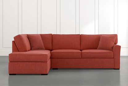 Aspen Red 2 Piece Sectional with Left Arm Facing Chaise | Living .
