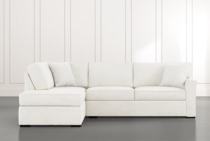 Aspen White 2 Piece Sectional with Left Arm Facing Chaise | Living .