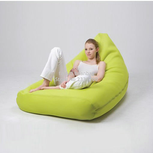 Cover only No Filler Green outdoor bean bag sofa chair high .
