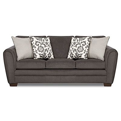 Lane Home Solutions Flannel Charcoal Sofa | Living room furniture .