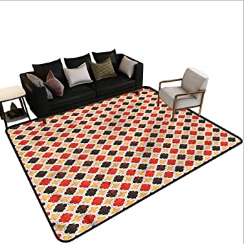 Amazon.com: Geometric,Anti-Slip Coffee Table Floor Mats 48"x 60 .
