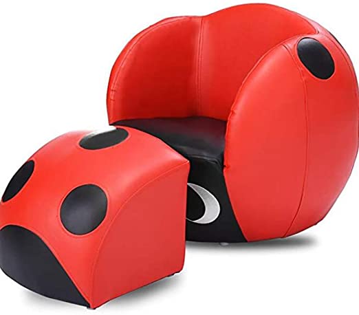 Amazon.com: V&K Cartoon Child Sofa,Lady Bug Shape Sofa Bed Chair .