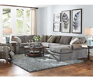 Collins-II 4 PC Sectional (With images) | Living room sectional .