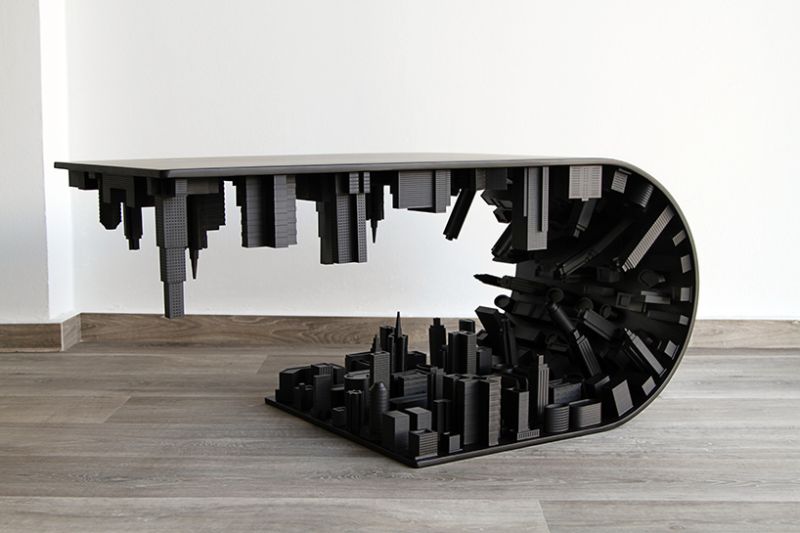 Skyscraping Modern Coffee Tables by Stelios Mousarr