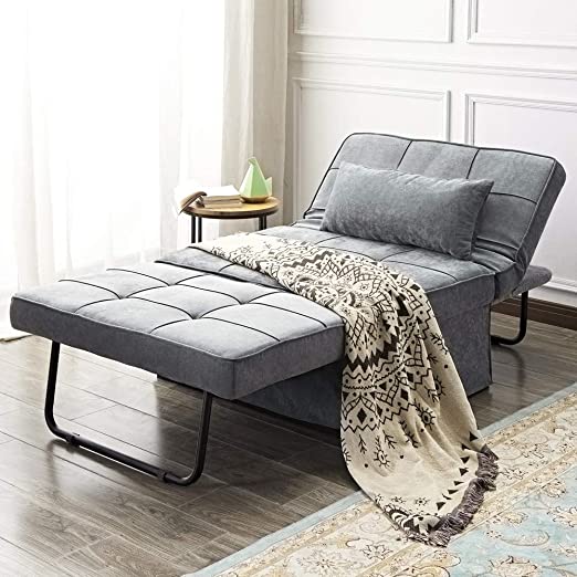 Amazon.com: Vonanda Ottoman Folding Chair Bed, Modern Velvet .