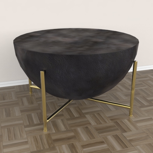 Darbuka Brass Coffee Table 3D Model - 3DHunt.