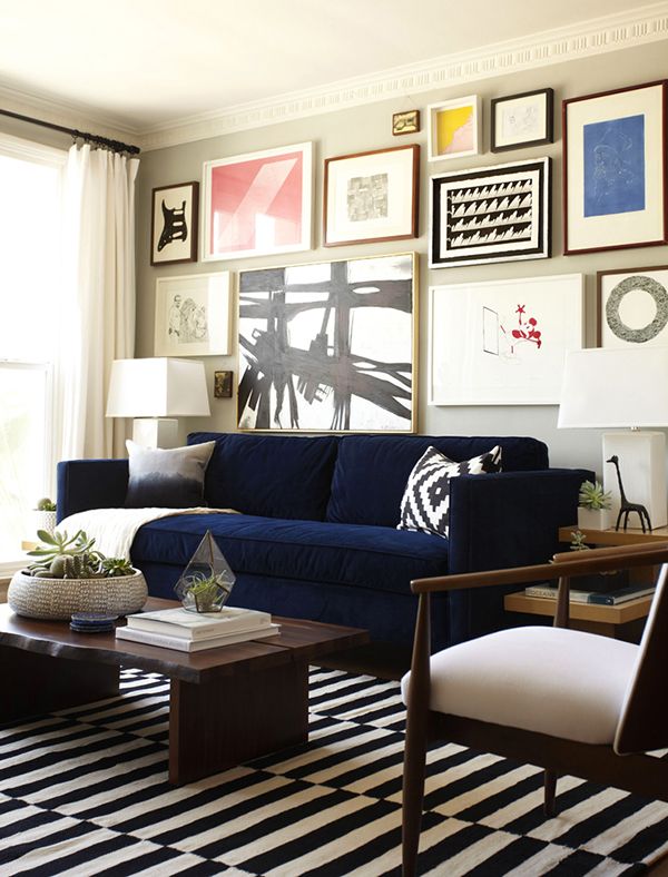 On My Mind Monday - Blue Sofas | Eclectic living room, Home living .