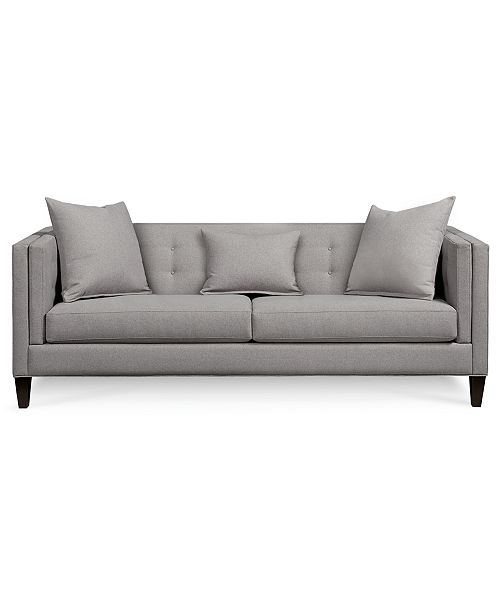 Furniture Braylei 88" Fabric Track Arm Sofa, Created for Macy's .