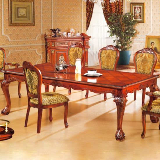 China Classic Dining Table with Sofa Chairs for Home Furniture .