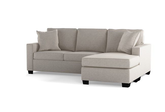 Egan II Cement Sofa with Reversible Chaise - Grey - $495 .
