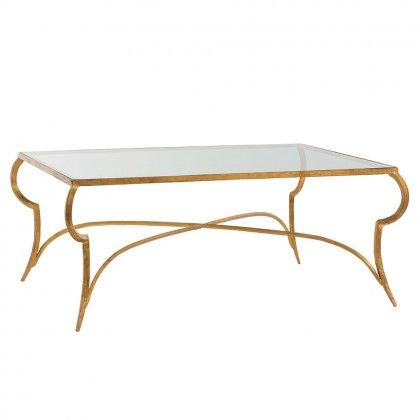 Elba Cocktail Table | Gold leaf furniture, Gilded furniture .