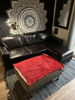 New and Used Leather couch for Sale in Elk Grove, CA - Offer