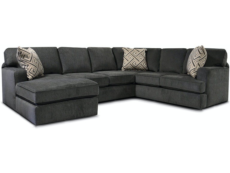 England Living Room Rouse Sectional 4R00-SECT - England Furniture .