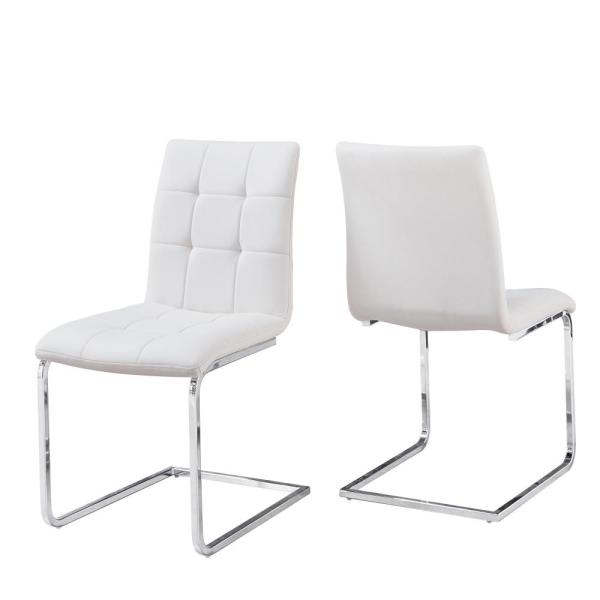 Steve Silver Escondido White Side Chair - (set of 2) ED480SW - The .