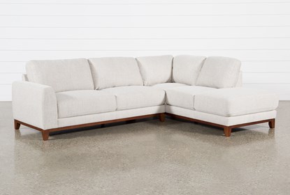 Amherst Cobblestone 2 Piece Sectional With Right Arm Facing Chaise .