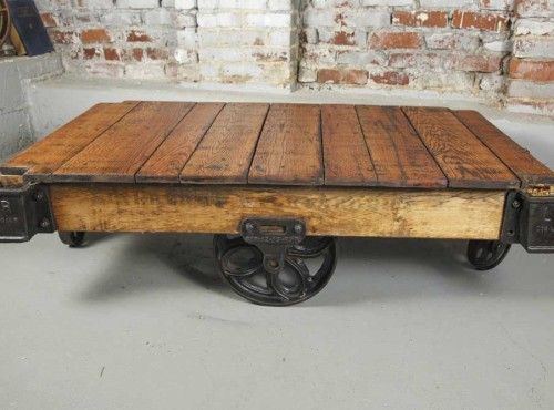 Lineberry Foundry Coffee Table. I love building these Factory Cart .