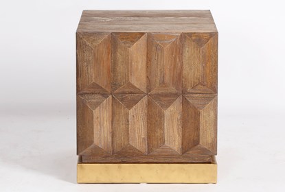 Geo Faceted End Table | Living Spac