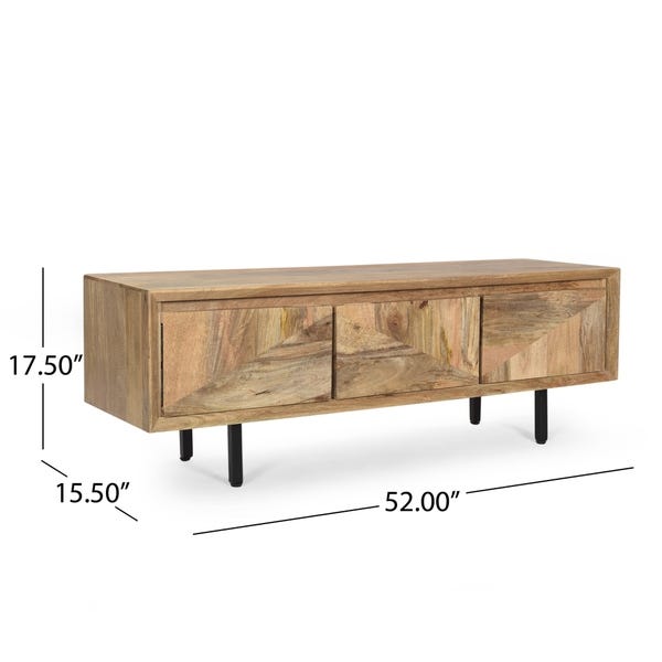 Shop Girard Boho Handcrafted Mango Wood TV Stand by Christopher .