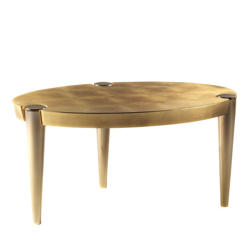 Ottaviano Gold Leaf Coffee Table Elledue - Arteme