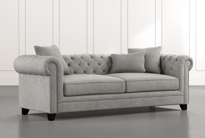 Patterson III Light Grey Sofa | Living Spac