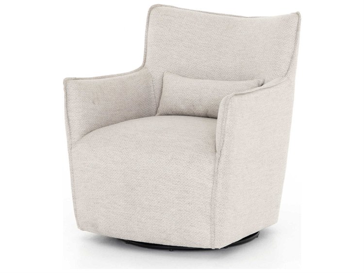 Four Hands Kensington Noble Platinum Swivel Accent Chair .