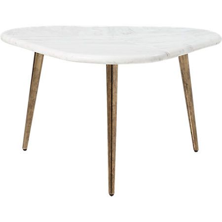 Intertwine Triangle Marble Coffee Table + Reviews | CB2 | Coffee .