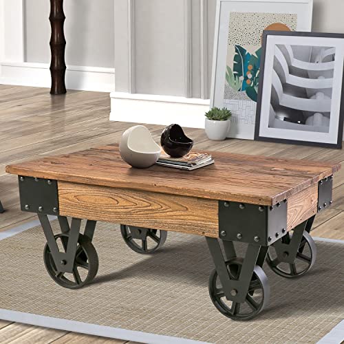 Factory Cart Coffee Table: Amazon.c