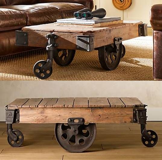 Reclaimed Factory Cart Table from Restoration Hardware | Factory .