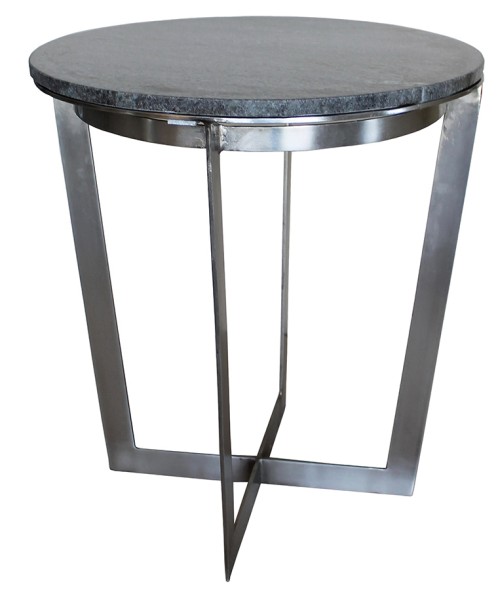 Iron Base and Marble Side Table | Interior Spaces in Jackson .