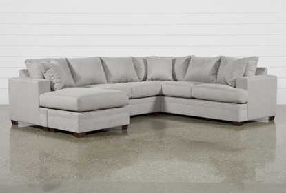 Kerri Cement 2 Piece Sectional With Left Arm Facing Sofa Chaise .