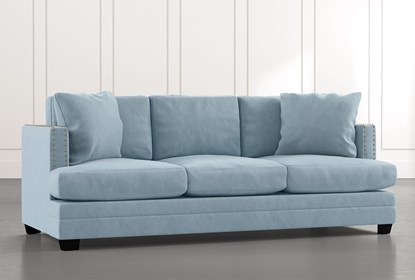 Kiara II Light Blue Sofa | Living Spac