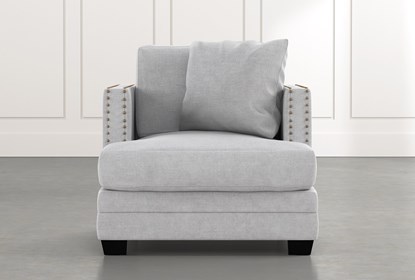 Kiara II Light Grey Chair | Living Spac