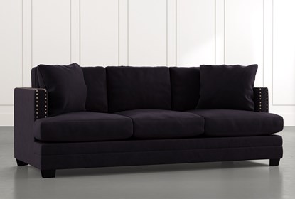 Kiara II Black Sofa | Living Spac