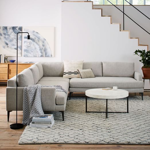 Andes 3-Piece L-Shaped Sectional | Living room sofa, Deep seating .