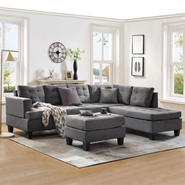 Eternity Home Panama 3 Seated Left Facing L Shaped Sectional Sofa .