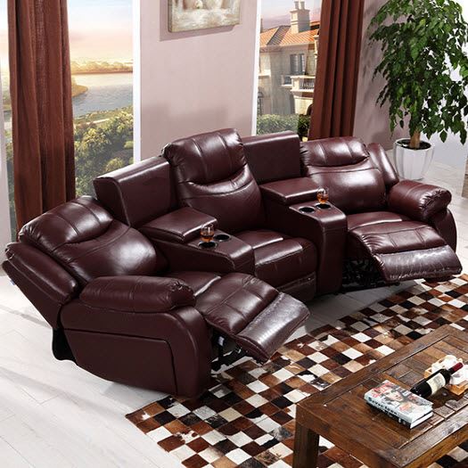 Cinema Sofa With Recliner Lazy Boy Sofa Bed Top Grain Leather Vip .